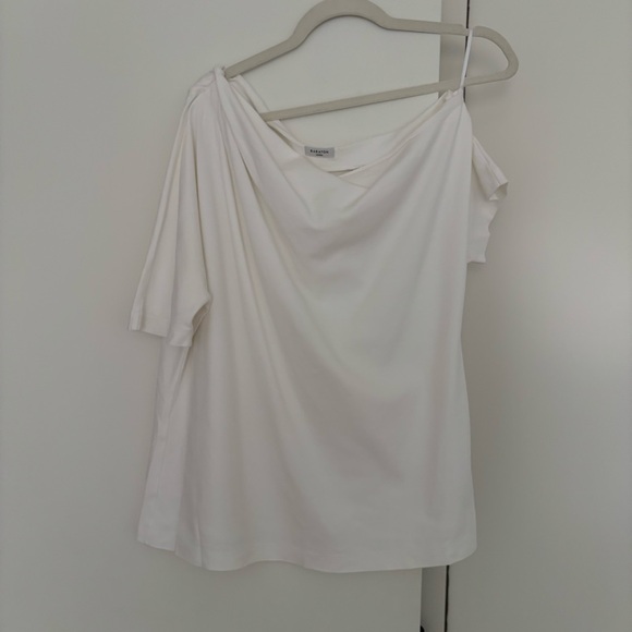Aritzia Babaton Interlock Cotton Script Top White Size M - Picture 4 of 7